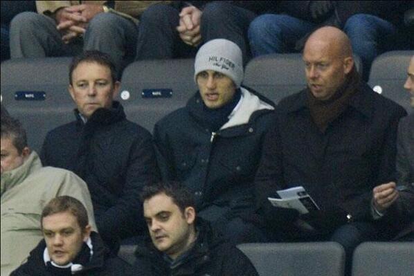 Our first signing of the transfer window? Magnus Wolff Eikrem (centre) at St James' Park yesterday.*  