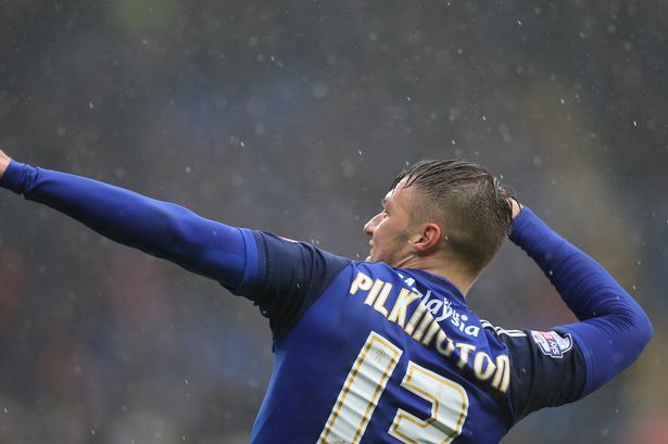 The superb Anthony Pilkington celebrates his goal. It's hard to pick a Man of the Match when so many played so well, but I cannot remember the last time I saw a City striker play with such a combination of ability and desire, so 
