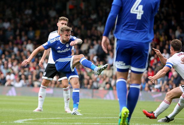 When Joe Ralls scores, the goals tend to be spectacular ones and he managed to equal his tally for the whole of last season with this effort from twenty five yards yesterday - even if he is going to be occupying a deeper role this season, someone with his shooting ability should be aiming to score at least five a season.* 